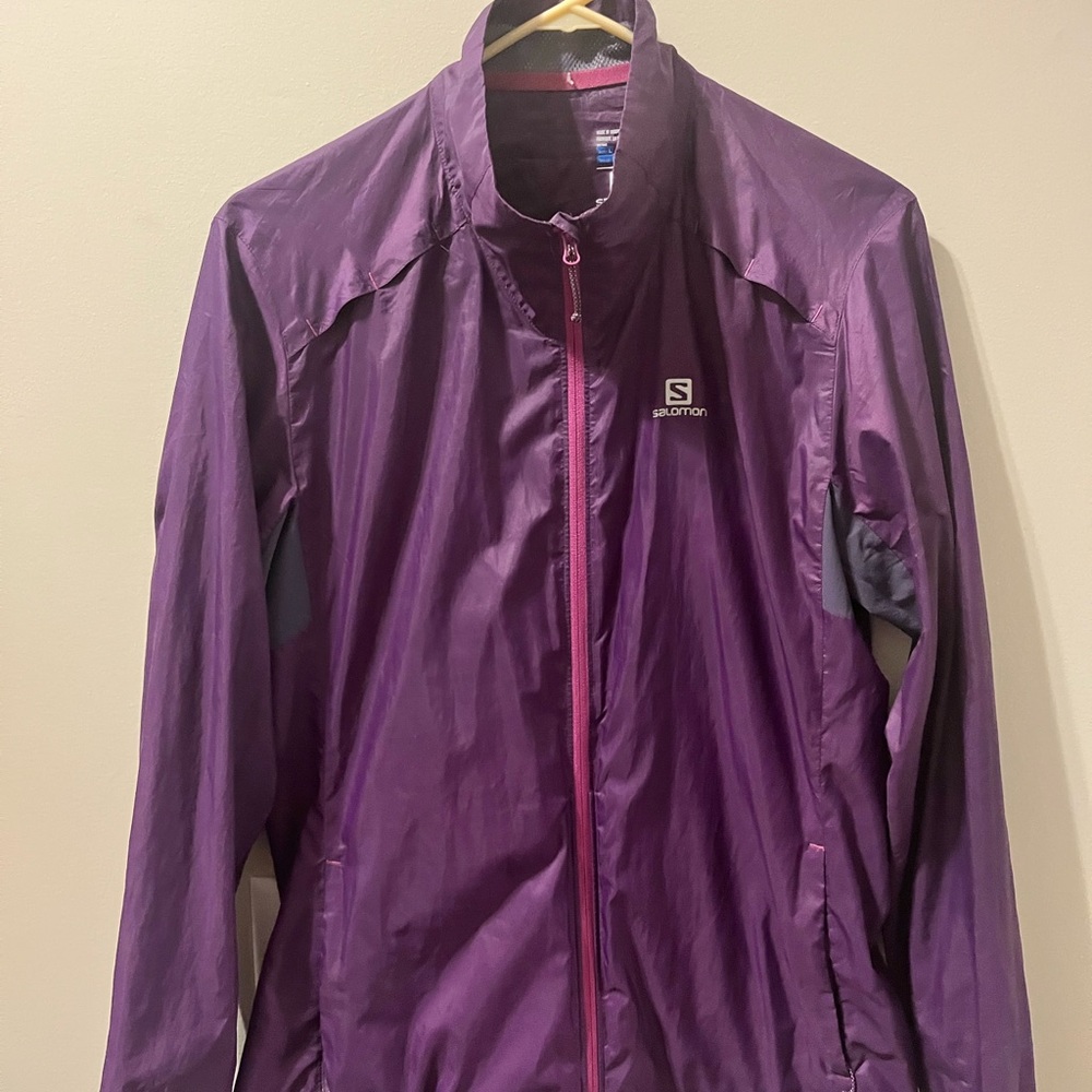 Salomon Purple windbreaker jacket advancedskin shield